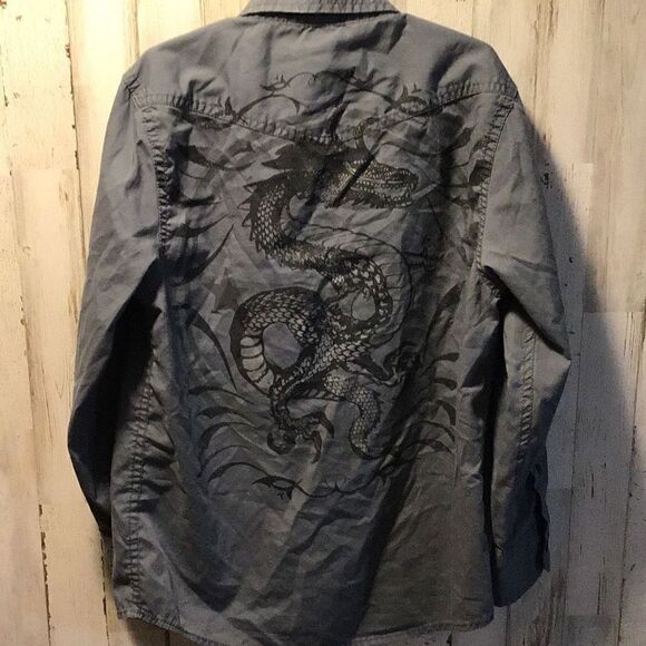 Helix dragon button down shirt youth small - Picture 2 of 5